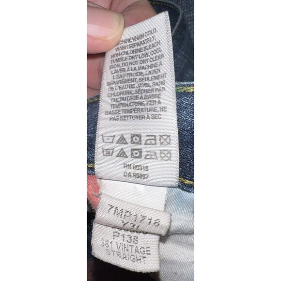 Lucky Brand Men's 361 Vintage Straight Denim Jean's 36X32 RN 80318 - Picture 4 of 5